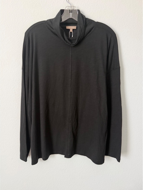 Lilla P Tops - Lilla P NWT Long Sleeve Mock Neck Black Stretch Blouse Women's Size L